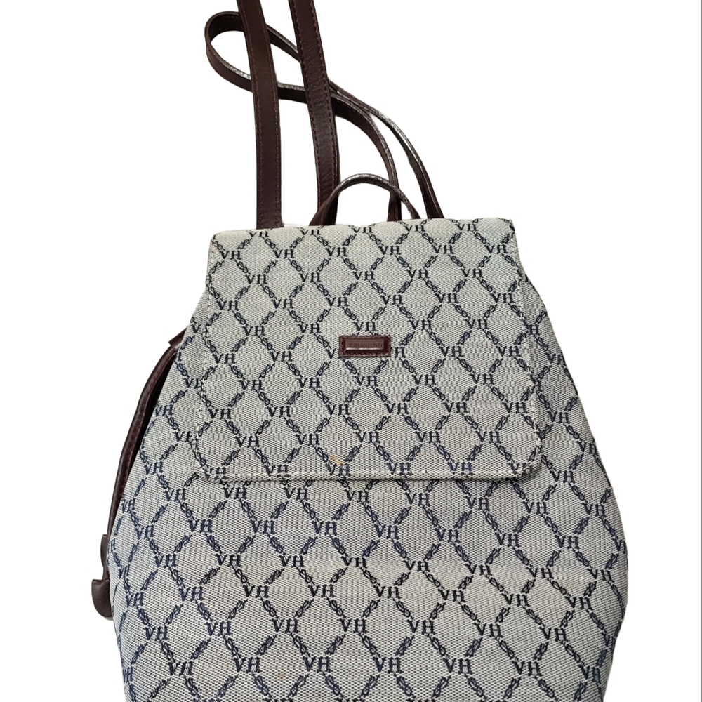 Vintage Victor Hugo Leathergoods Mini Monogrammed Backpack
